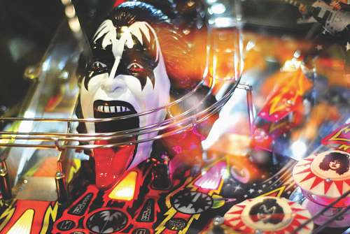 american football Kiss band head bust figurine crash helmet